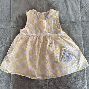 Disney yellow polka dot Dumbo dress 2T